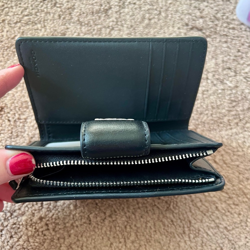 Coach Medium Corner Zip Wallet in Signature Canvas - Picture 6 of 7